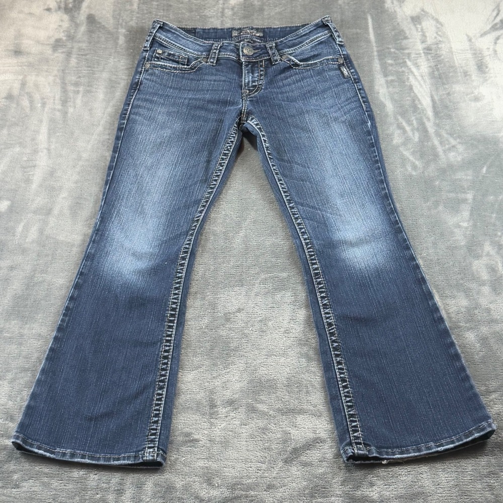 Silver Jeans Co Suki Surplus W28 Dark Wash Bootcut Denim Jeans Womens